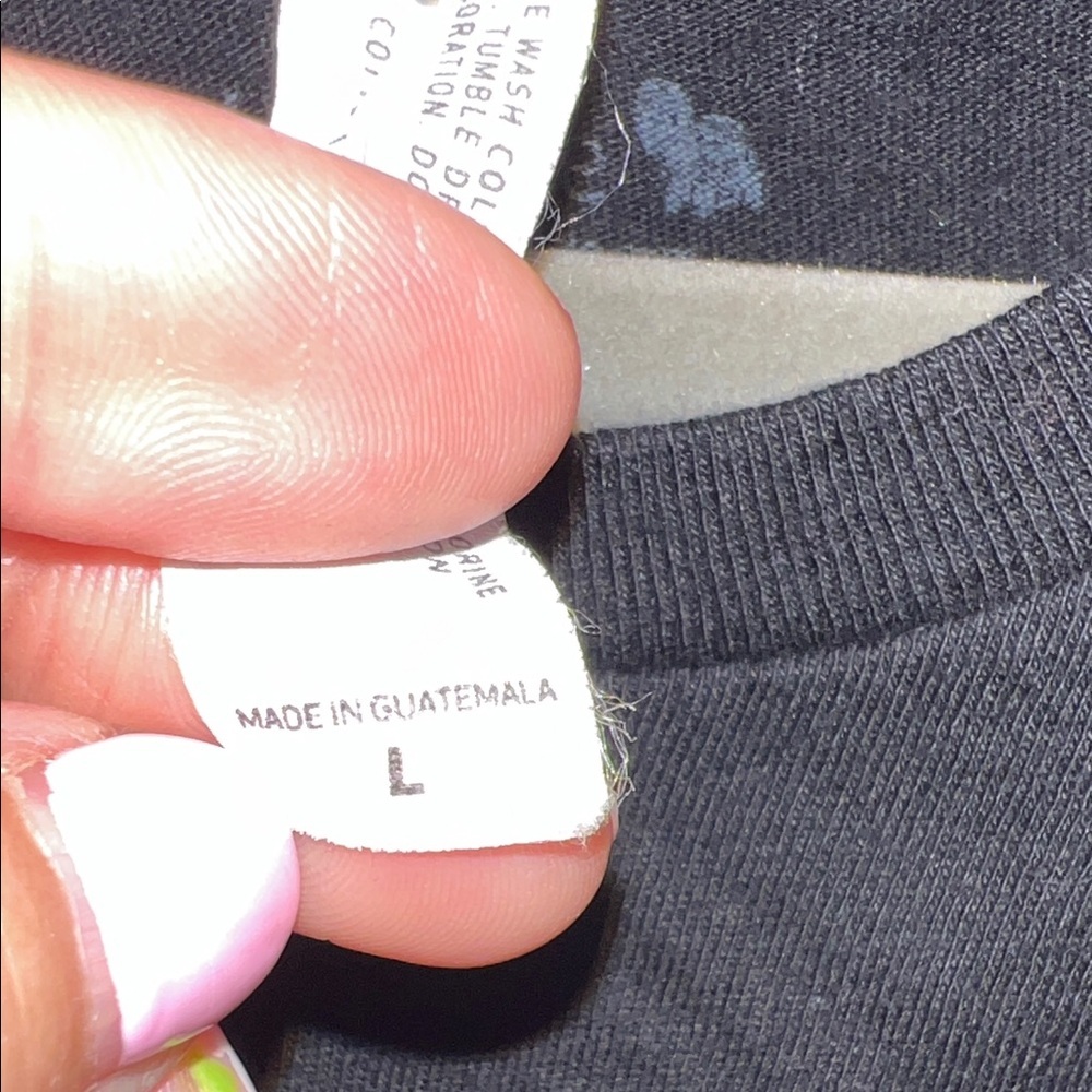 Black Tee with Unicorn Graphic - Picture 4 of 5